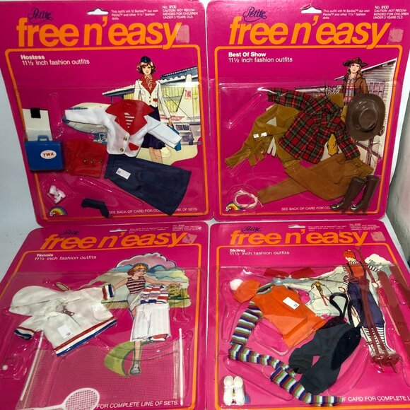 Vintage Barbie Doll Knock Off Outfits by LJN - Lot of 4 - Picture 1 of 11